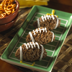 Rice Krispie Football Treats