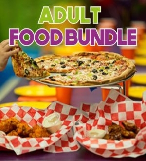 Adult Food Bundle with pizza and wings 