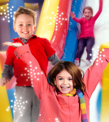 Pump It Up is an indoor playground winter wonderland