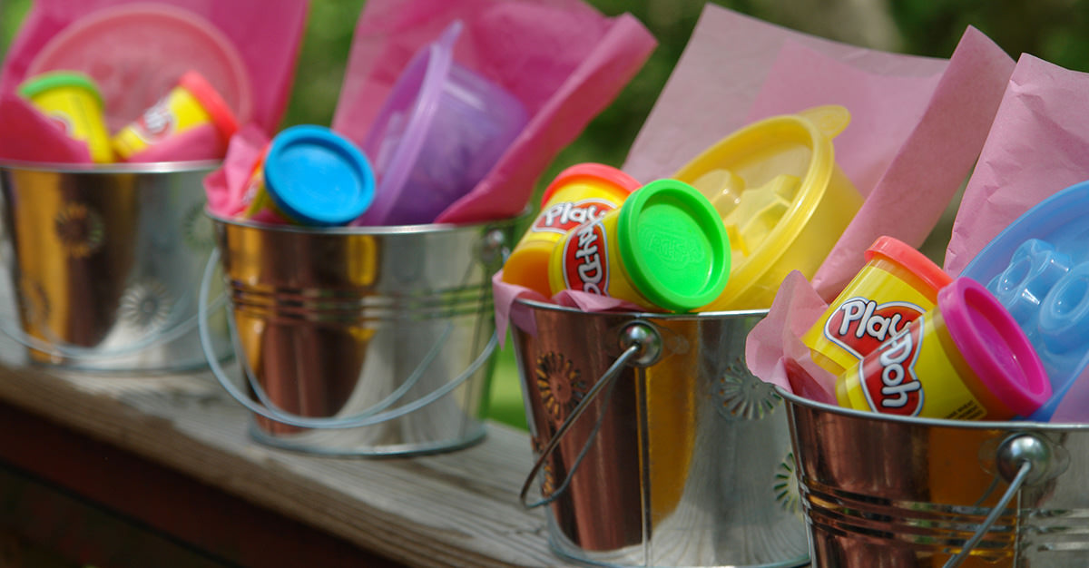 Arts and craft kits provide a fun and potentially educational party favor.