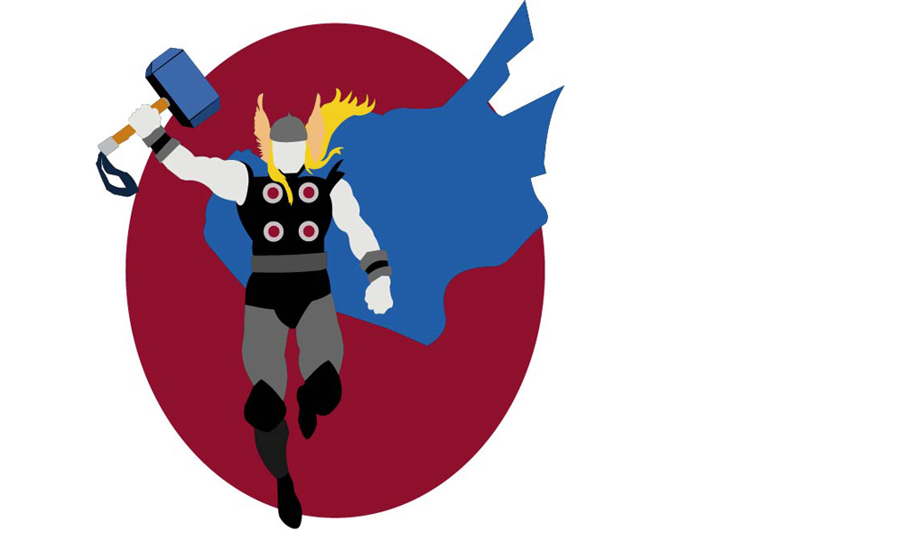 Thor Puts Down His Hammer Makes Birthday Cake