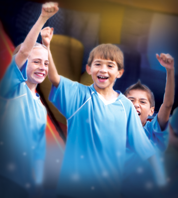 Young soccer players know Pump It Up is one of the fun places for kids